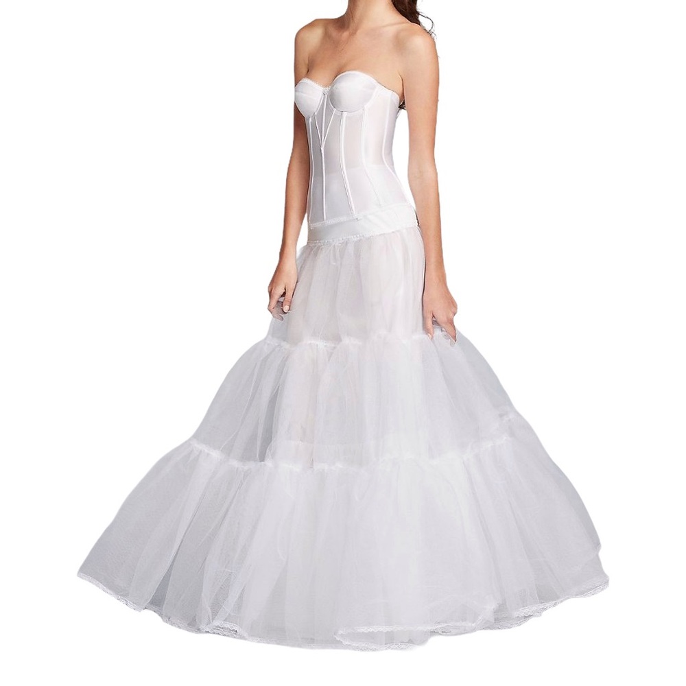 David’s Bridal white Ballgown slip size XS - NWT